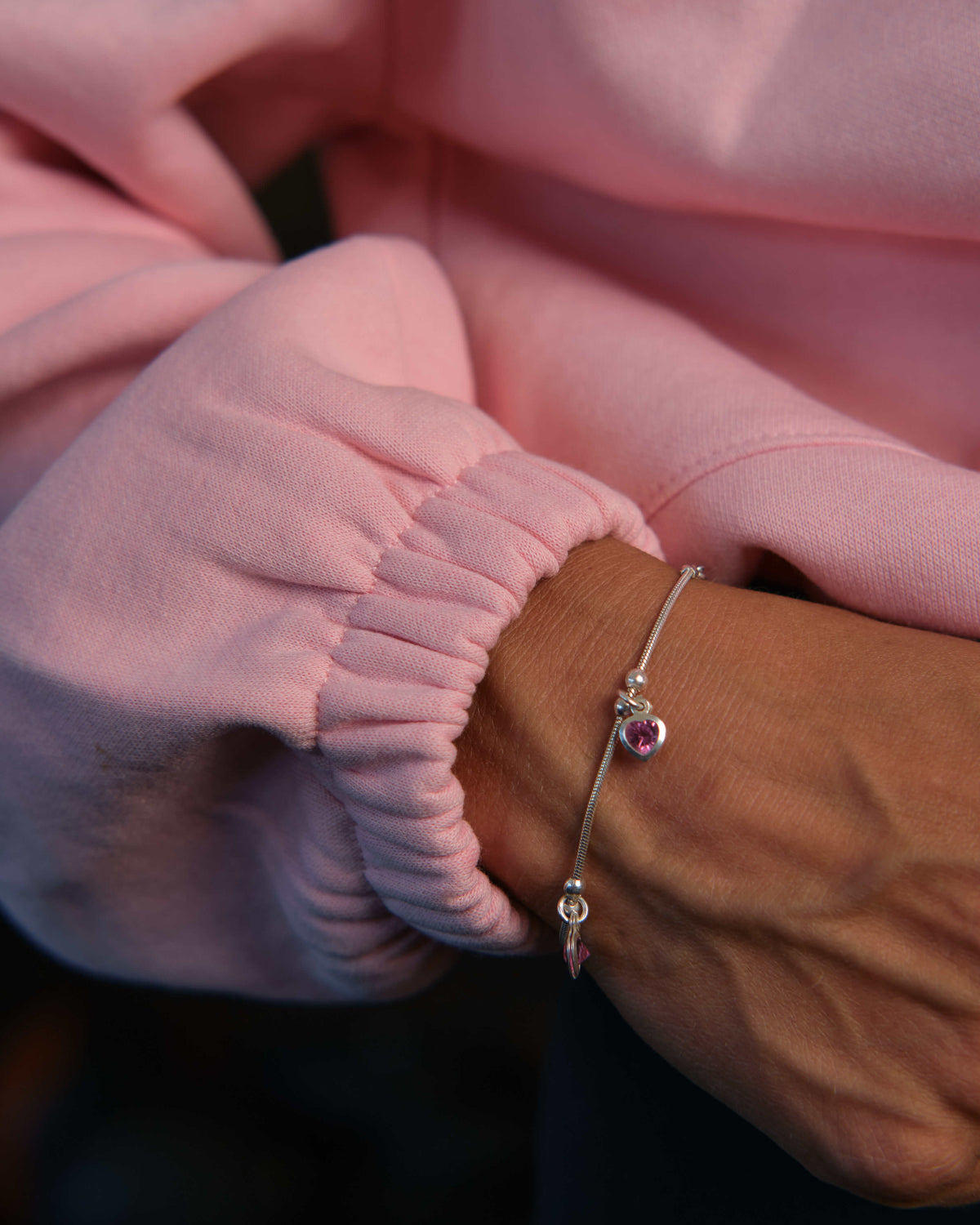 Cropped Oversize Hoodie (Light Pink)